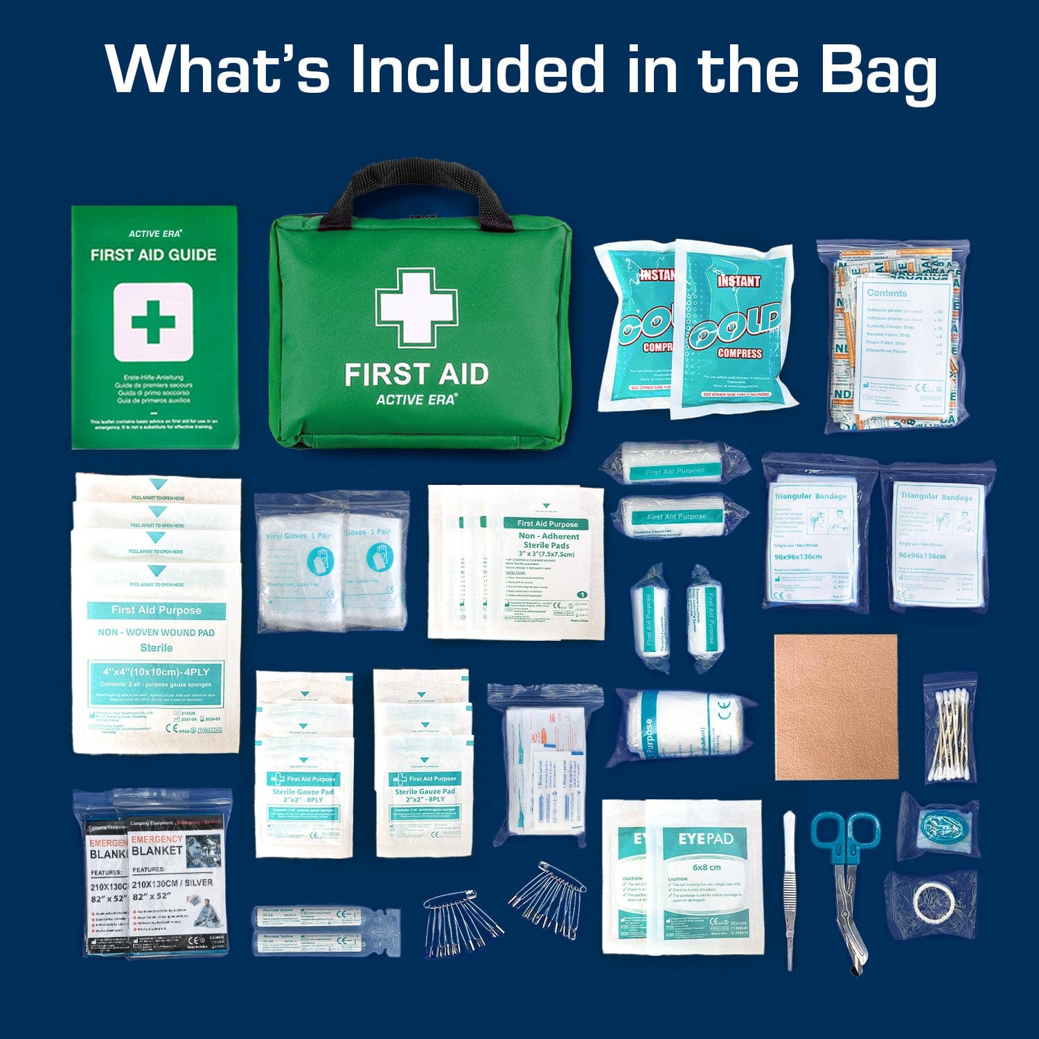Active Era First Aid Kits 220 trousse de premiers secours vert