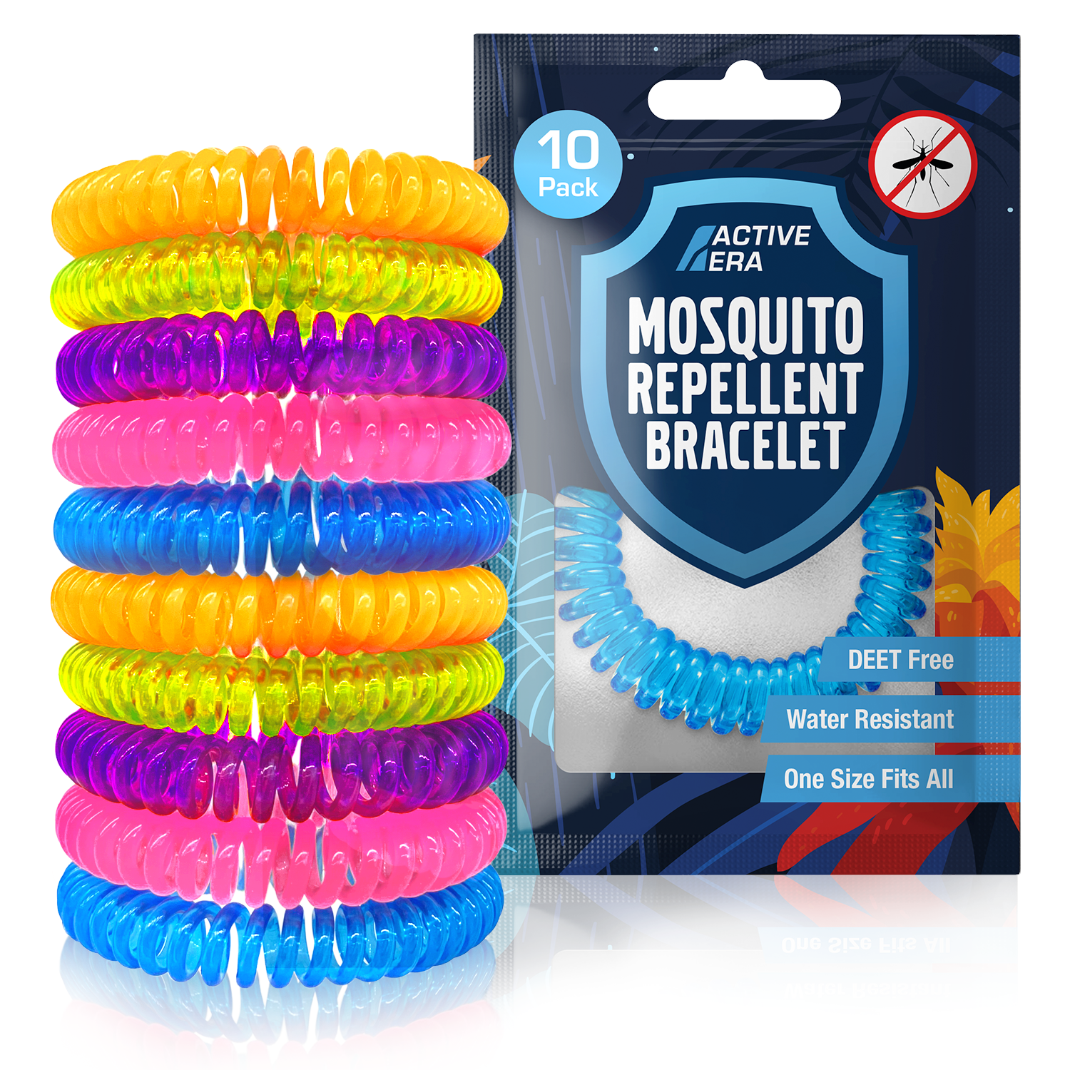 Active Era Bracelet Anti-Moustique 10 Pack EVA Sans DEET