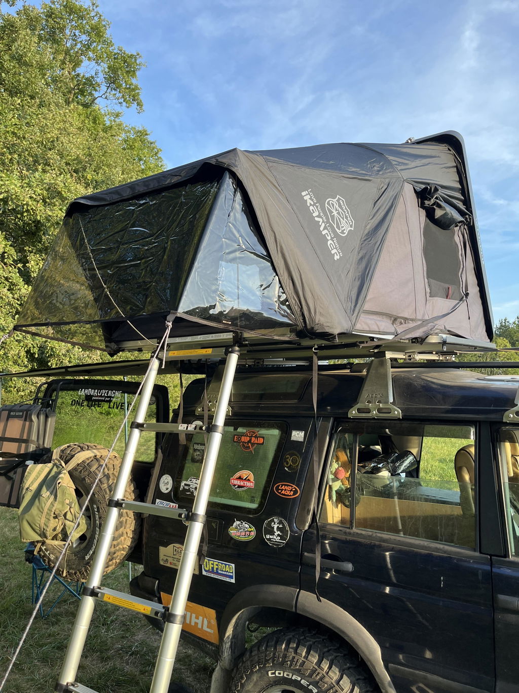 iKamper Auvent Vinyl Tente de Toit Transparent Skycamp 3.0