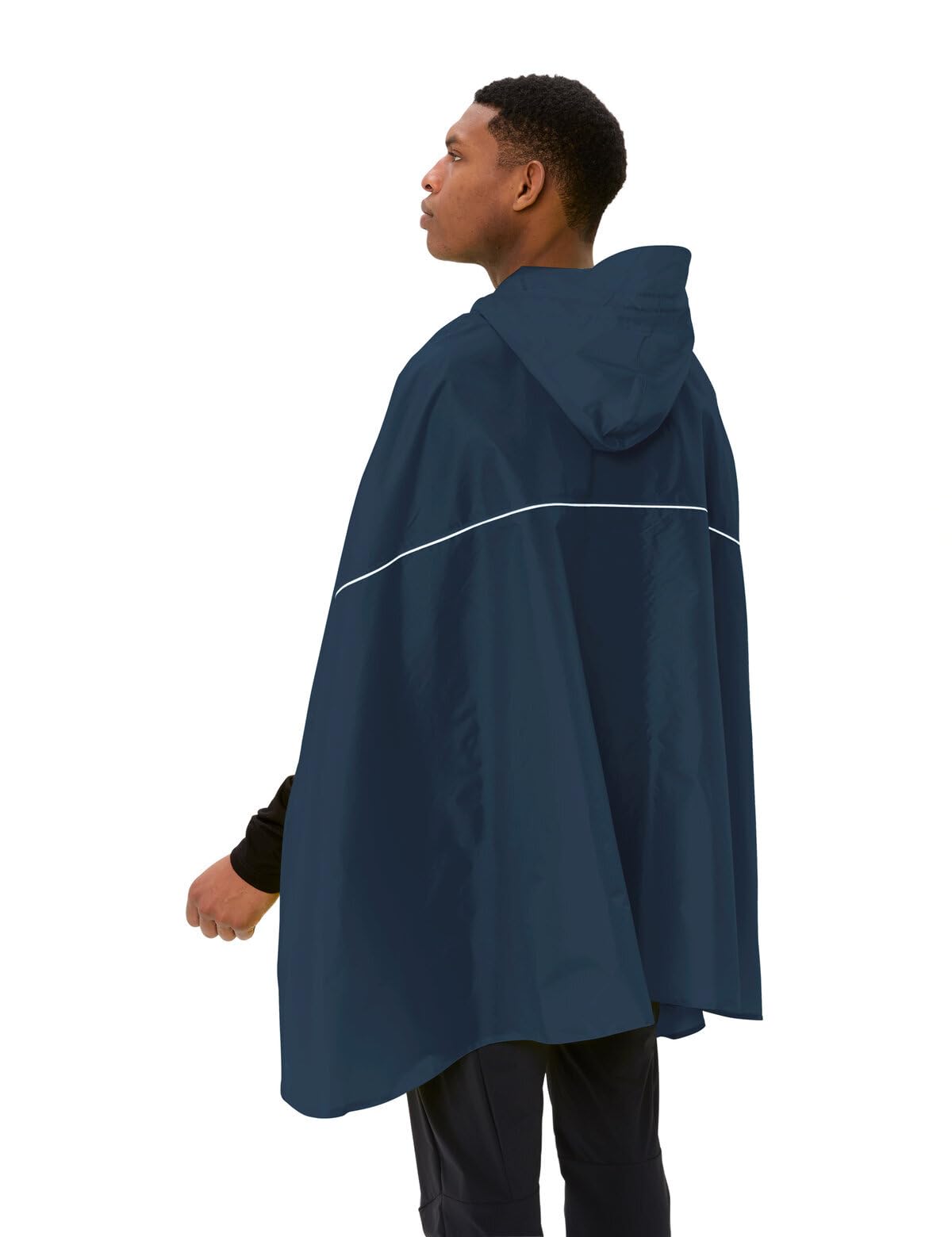 Vaude Valdipino poncho pluie homme noir léger