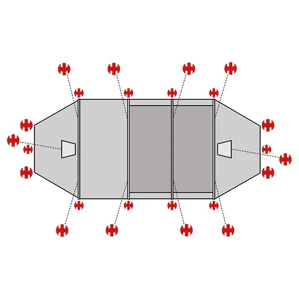 SwissPiranha Ultralight Peg Sets sardines Fjällräven Keb 270g
