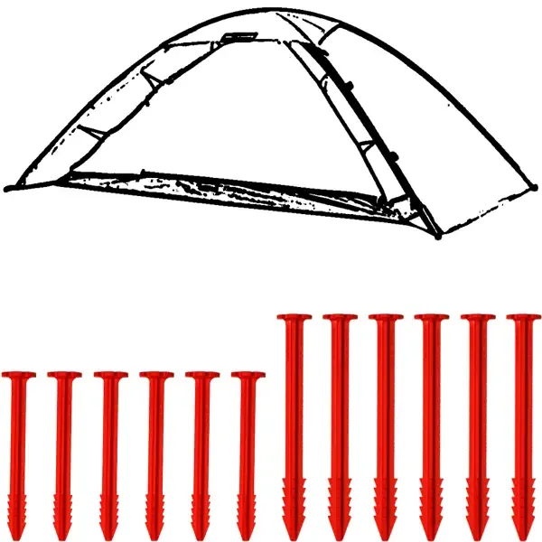 SwissPiranha Ultralight Peg Set piquets Hilleberg Unna 12 pcs 55 g
