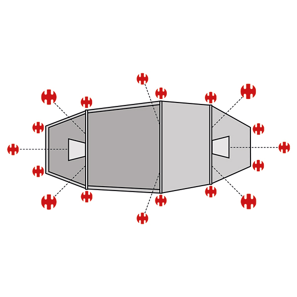 SwissPiranha Ultralight Abisko Shape 2/3 sardines 18 pcs 68g