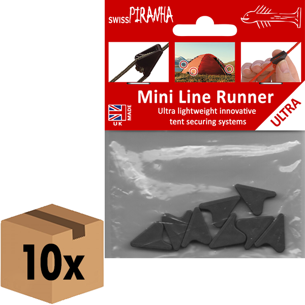 SwissPiranha Mini Line Runner tendeur hauban noir lot 8