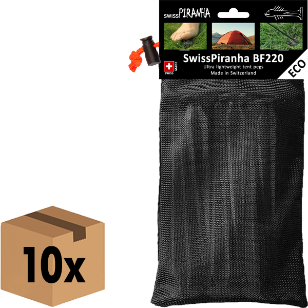 SwissPiranha BlackFisk BF220 sardines plastique recyclé 6 pcs housse