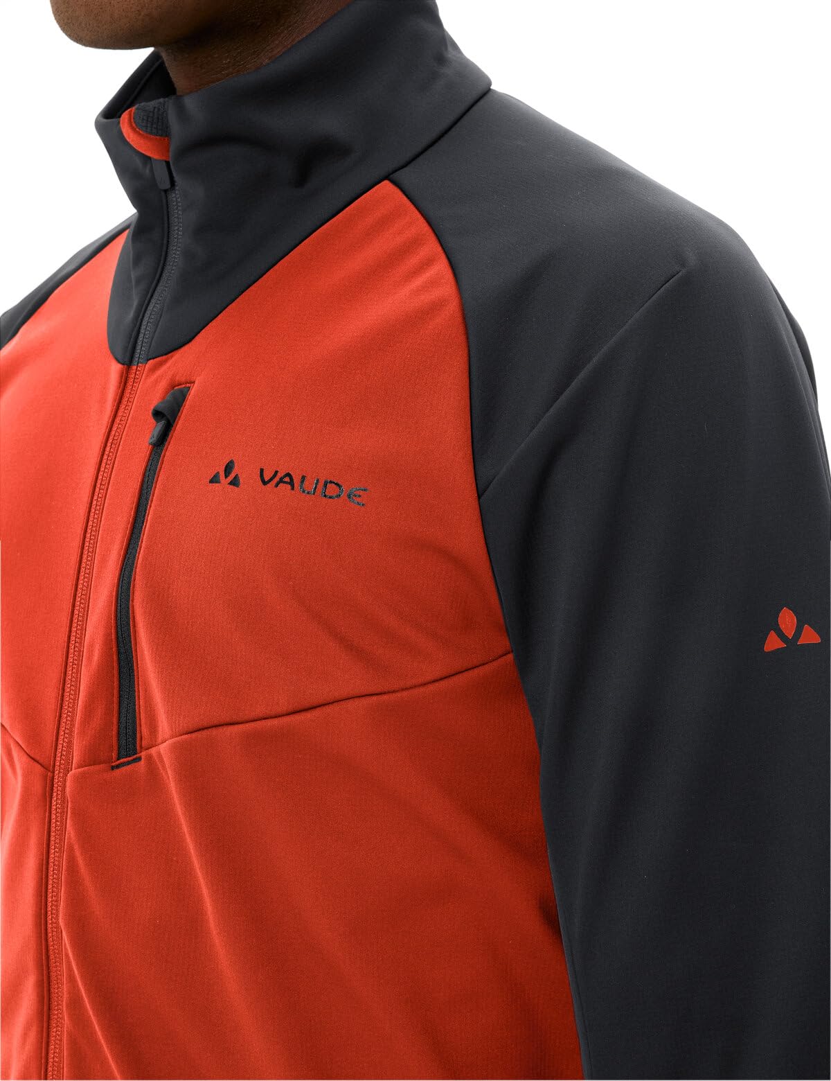 Vaude Posta Softshell VII veste vélo homme rouge fluo
