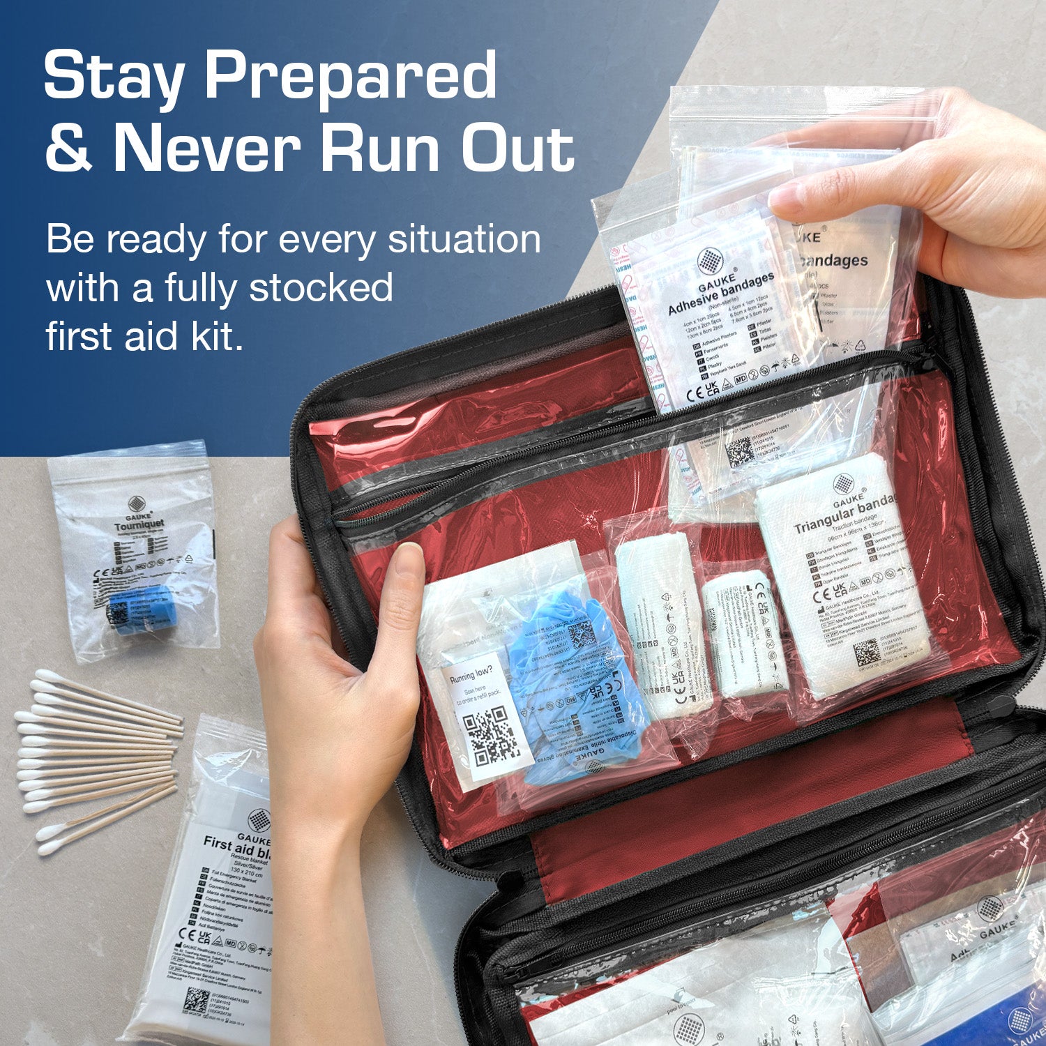Active Era First Aid Kits Recharge 180 Pièces Guide Secours