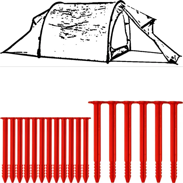 SwissPiranha Ultralight Peg Set Hilleberg Nammatj sardines 18 pcs 161g
