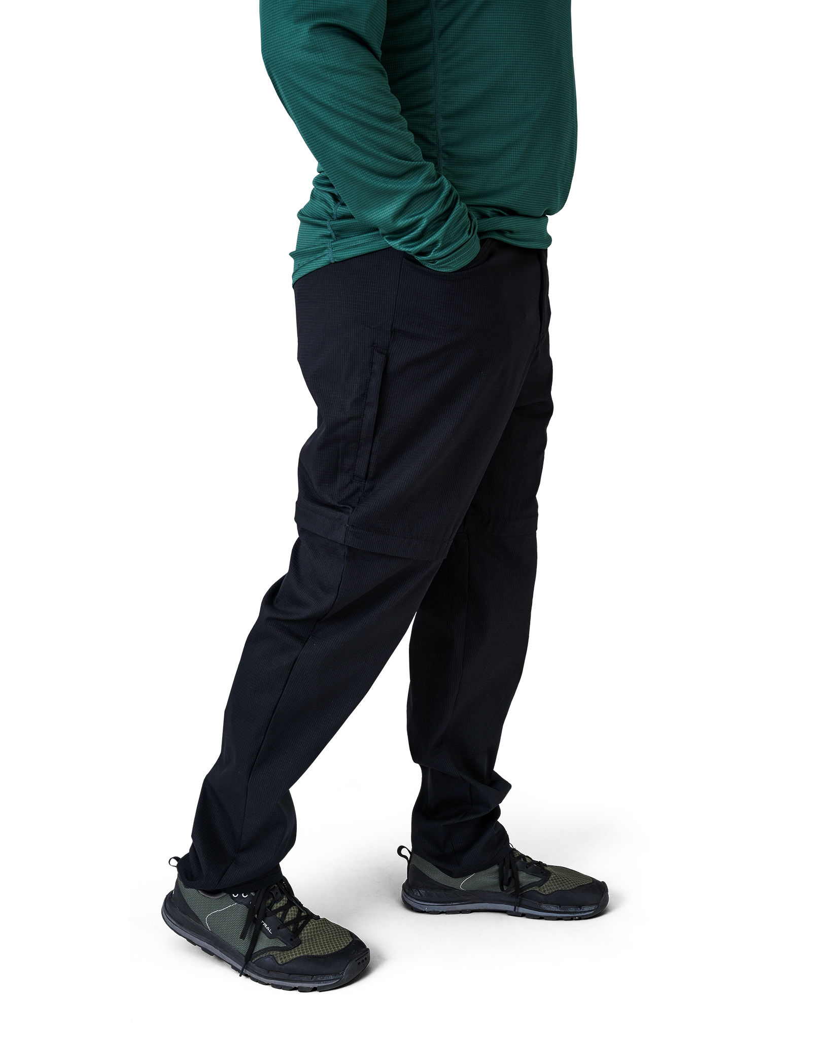 Zpacks Travel & Trail Pantalon Convertible Medium Noir séchage rapide