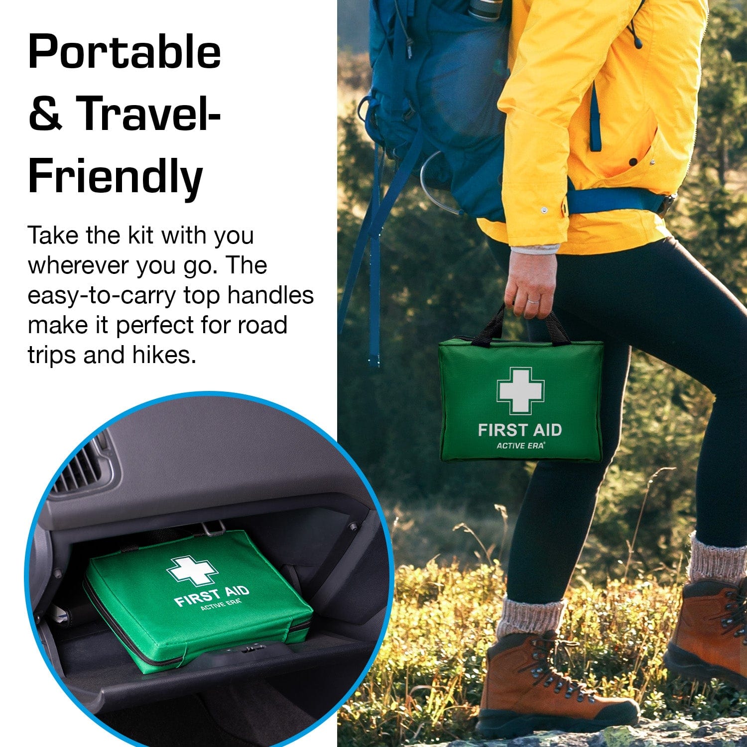 Active Era First Aid Kits trousse secours verte 90 pièces