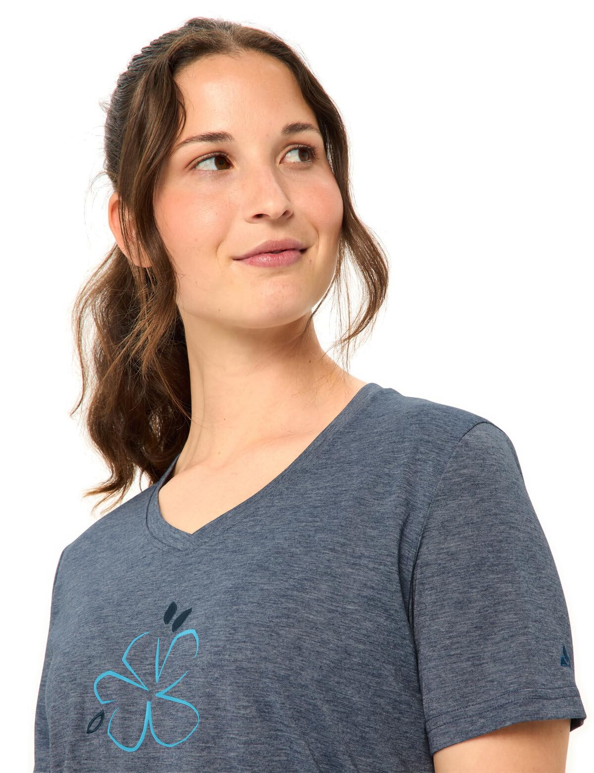 Vaude Skomer III Print t-shirt femme col V
