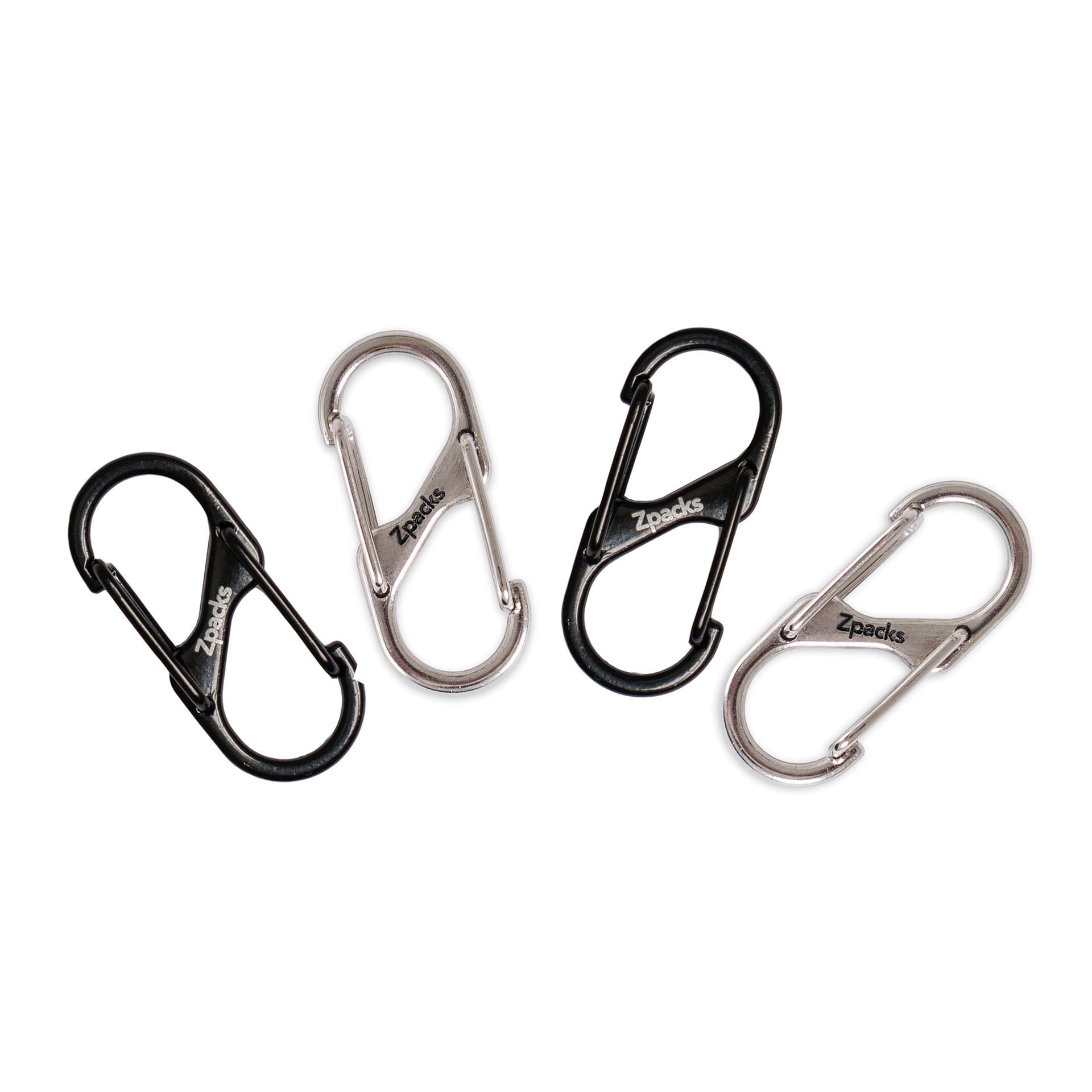 Zpacks Mini-S Mousqueton alu 2 g Lot 4x Noir