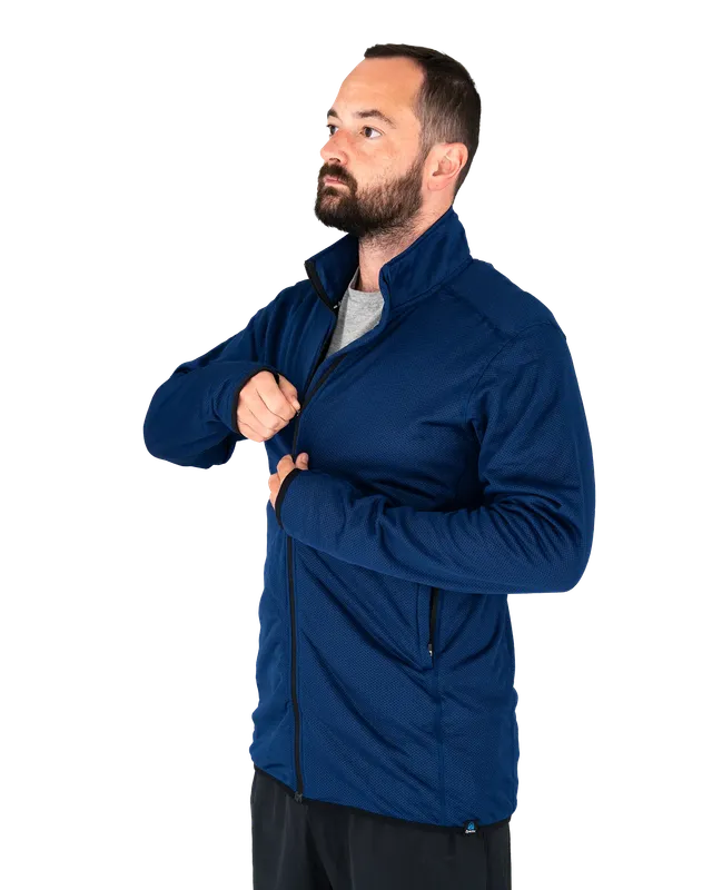 Zpacks Octa Fleece Light veste polaire bleue à col