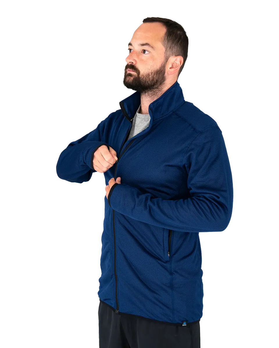 Zpacks Octa Fleece Light veste polaire bleue à col