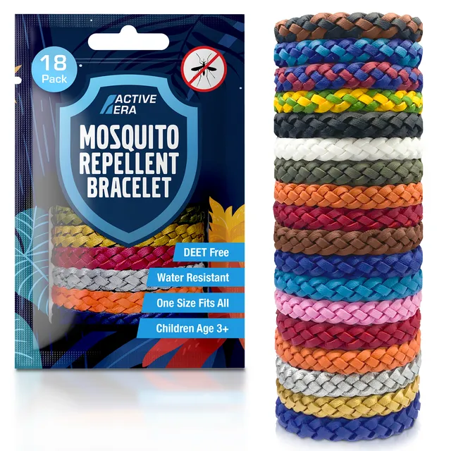 Active Era Explorer bracelet anti-moustique lot 18 couleurs