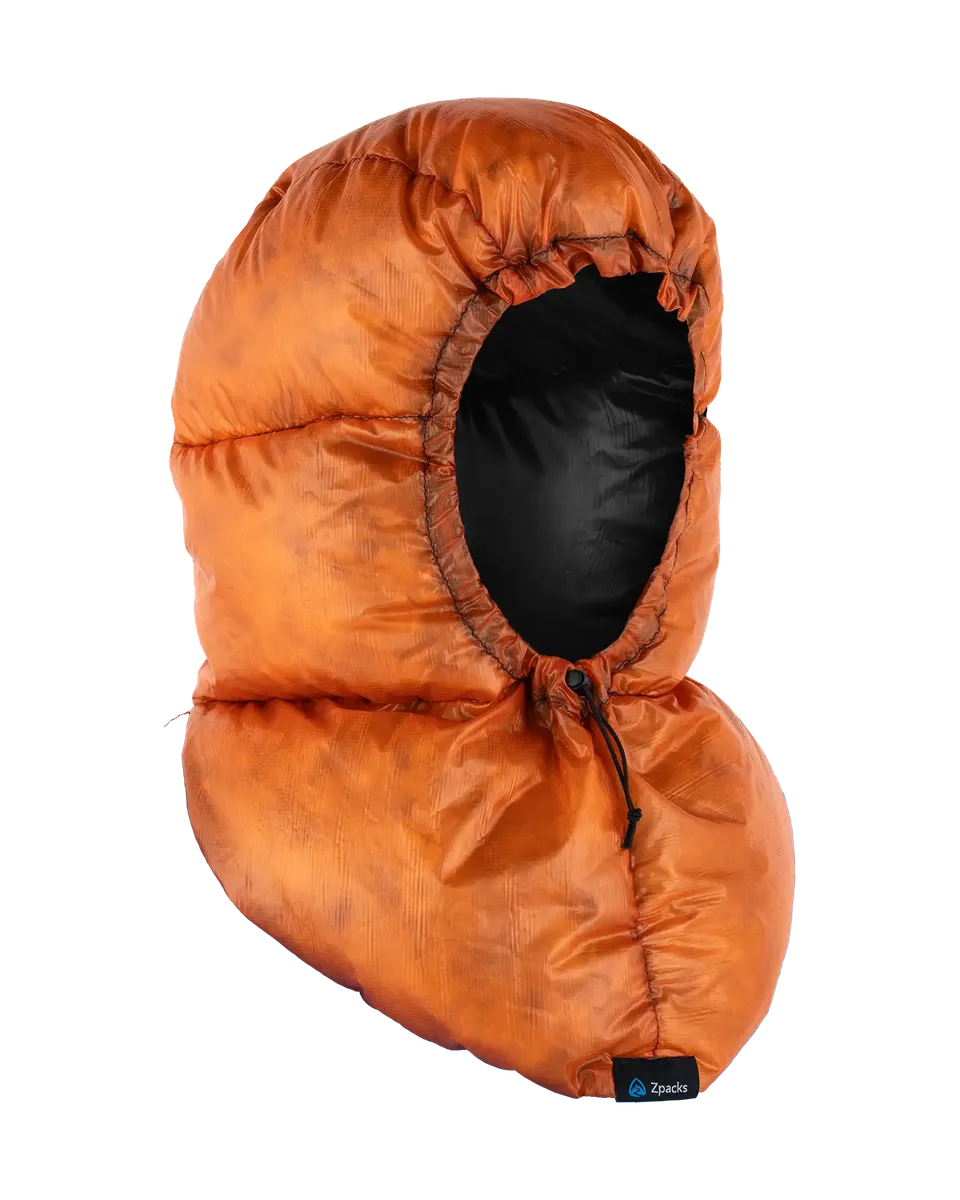 Zpacks Down Hood cagoule duvet orange black chaleur
