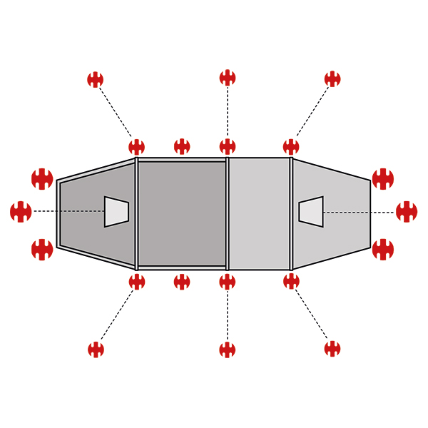 SwissPiranha Ultralight Peg Sets sardines Fjällräven Polar Endurance 3 173g