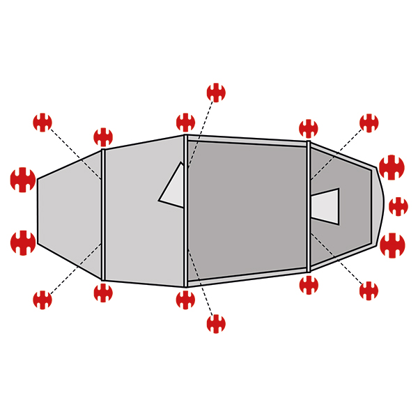 SwissPiranha Ultralight Peg Set Helsport Lofoten sardines 65g