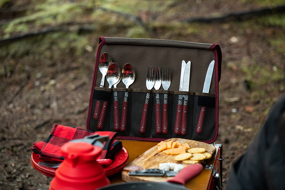 iKamper AIOKS Support Couverts organiseur cuisine camping 6 cases