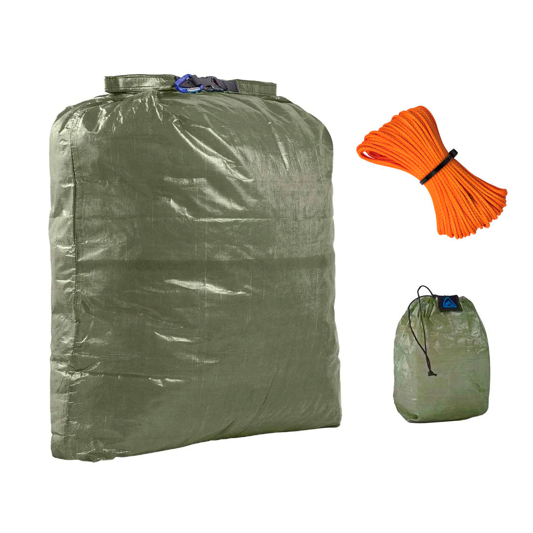 Zpacks Bear Bagging Kit sac nourriture Grand bleu corde orange