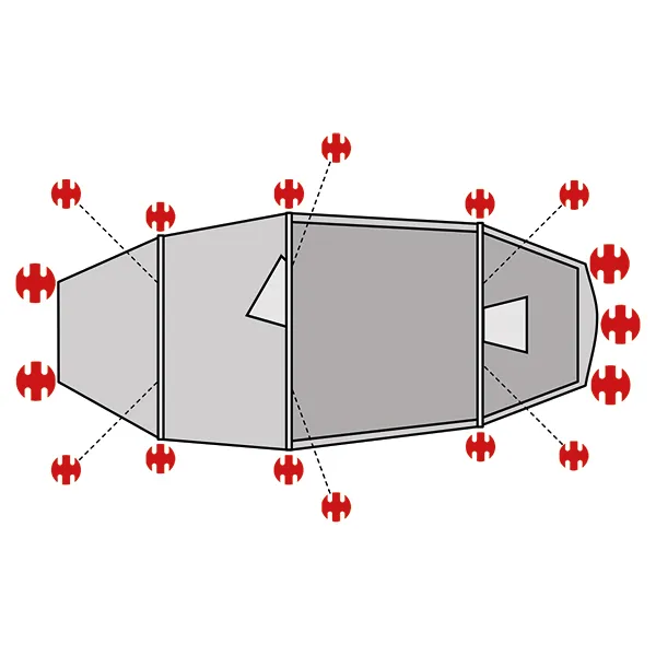 SwissPiranha Ultralight Peg Sets sardines Helsport Lofoten 146g