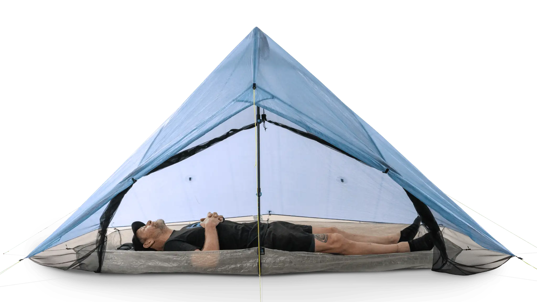 Zpacks Hexamid Tente Solo 1 Personne Bleue Sans Tapis de Sol
