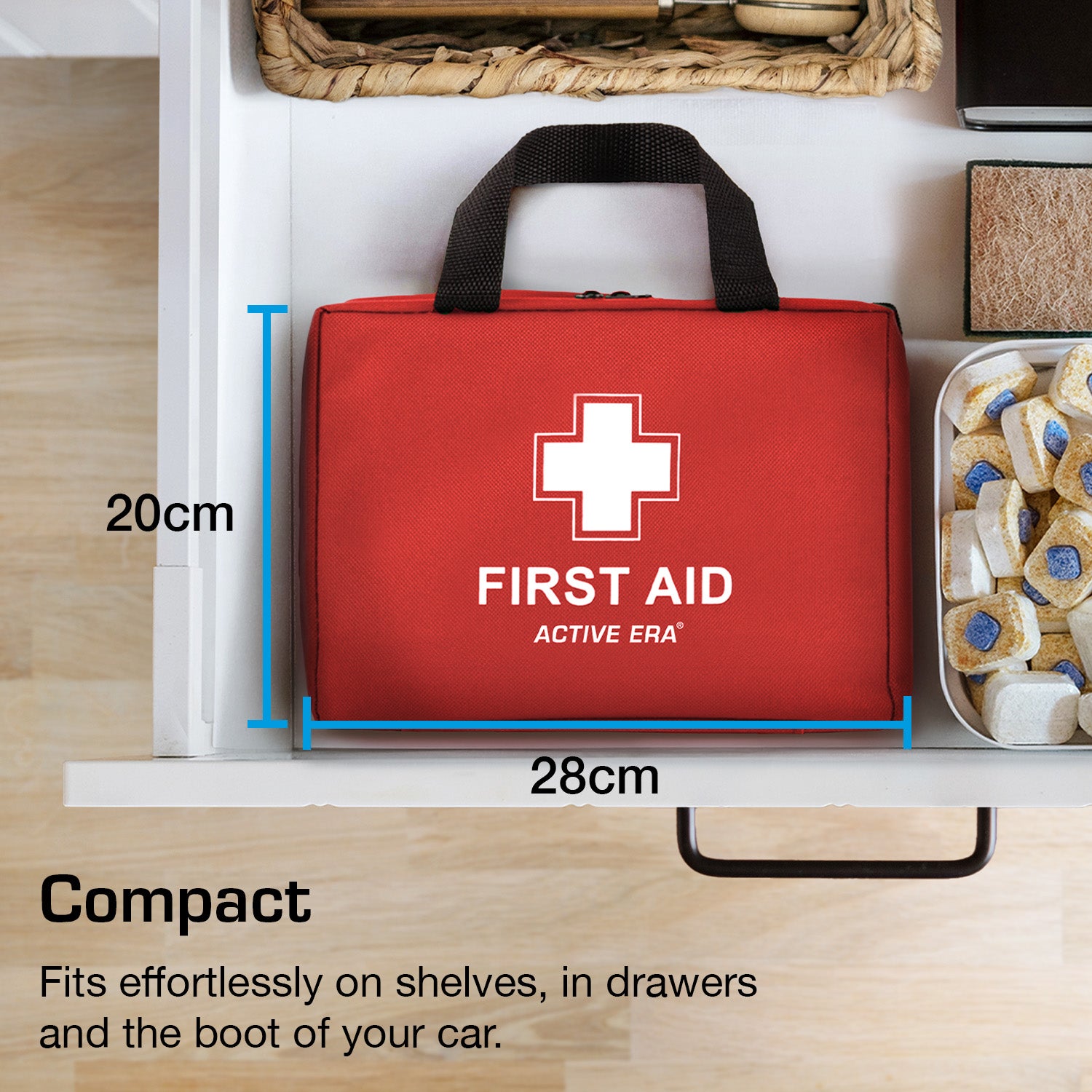 Active Era First Aid Kits trousse secours rouge 180 pièces