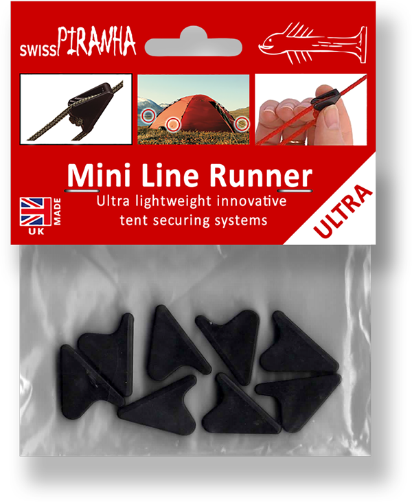 SwissPiranha Mini Line Runner tendeurs noirs 8 pièces