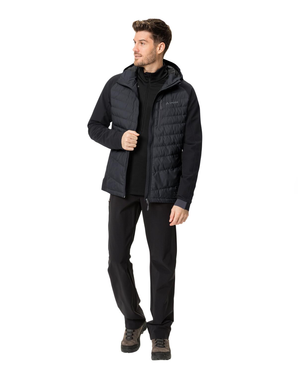 Vaude Elope veste hybride homme noir chaude recyclée