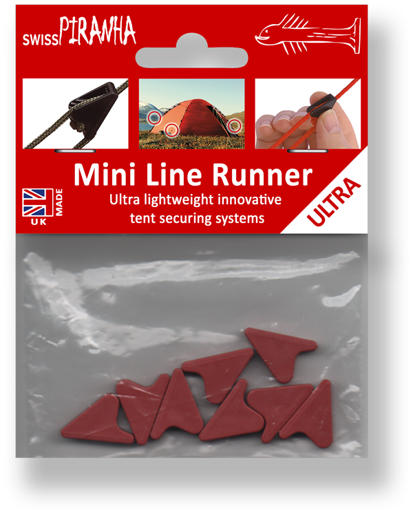 SwissPiranha Mini Line Runner Tendeur Rouge Lot 8 Nylon