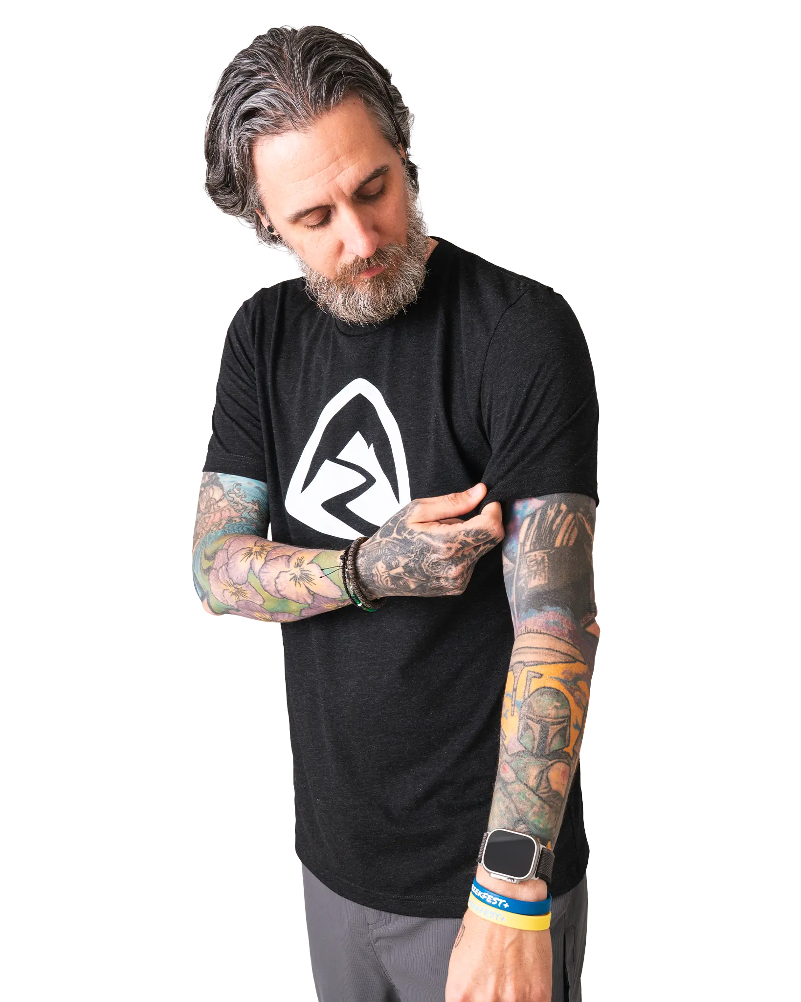 Zpacks Crest T-shirt rando bleu M tri-blend