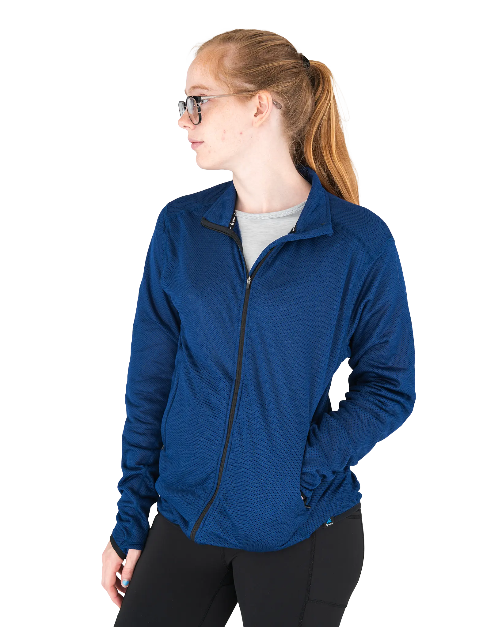 Zpacks Octa Fleece Light veste polaire bleue à col