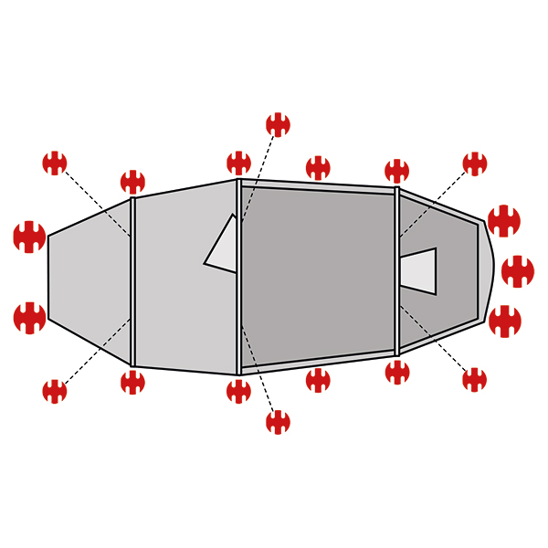 SwissPiranha Ultralight Peg Set Helsport Lofoten sardines 158g