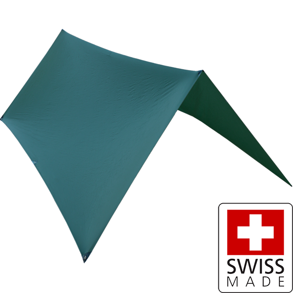 SwissPiranha MantaRay 10 tarp ultraléger vert 0,6 kg 5000 mm