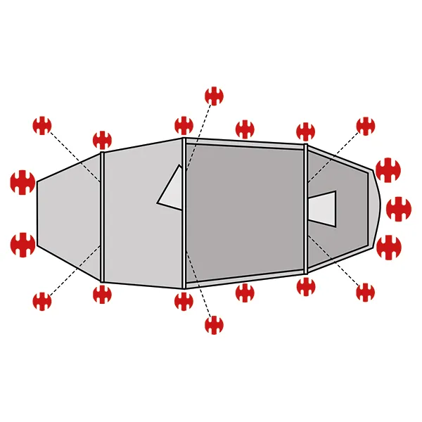 SwissPiranha Ultralight Peg Set Helsport Lofoten sardines 158g