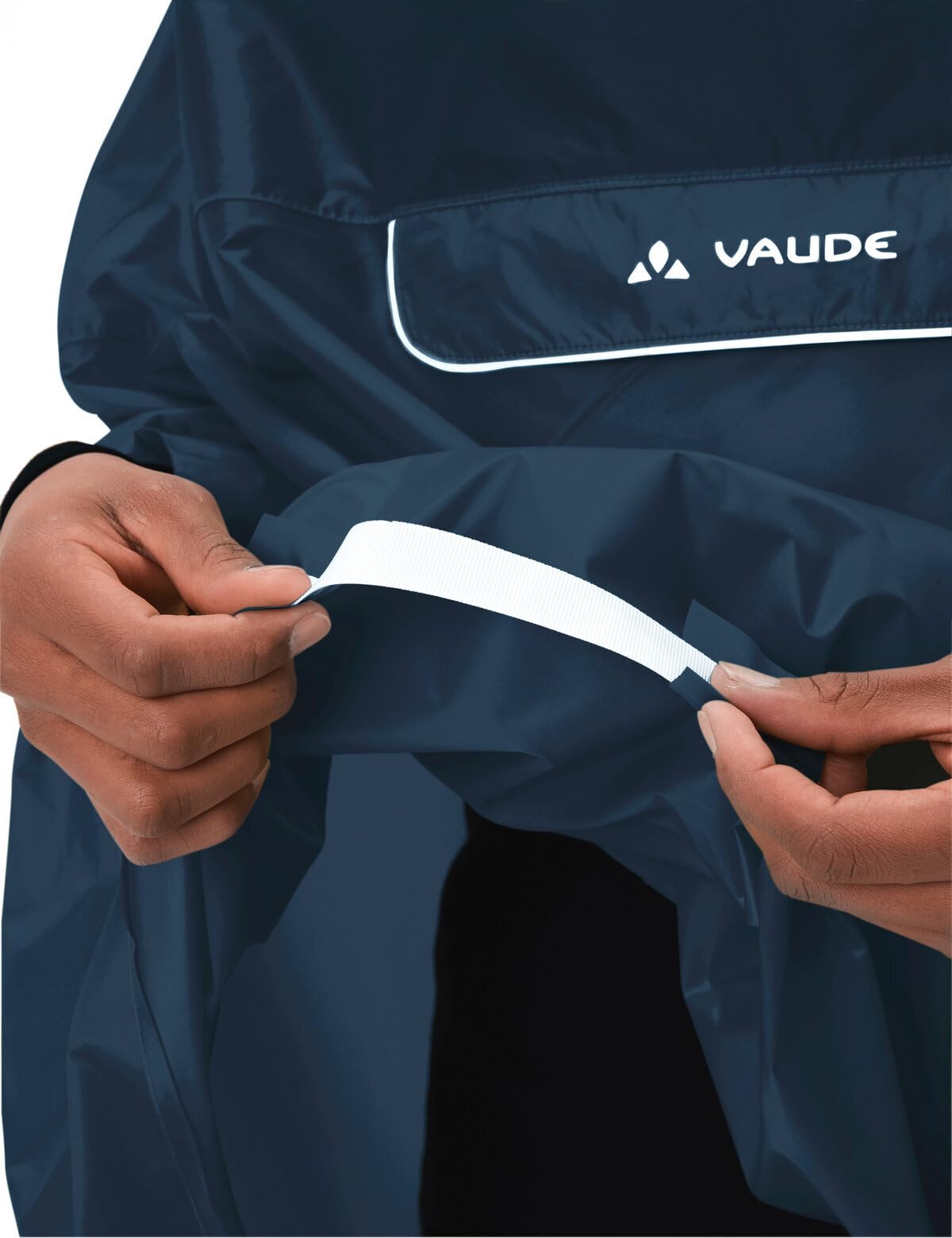 Vaude Valdipino poncho pluie homme noir léger