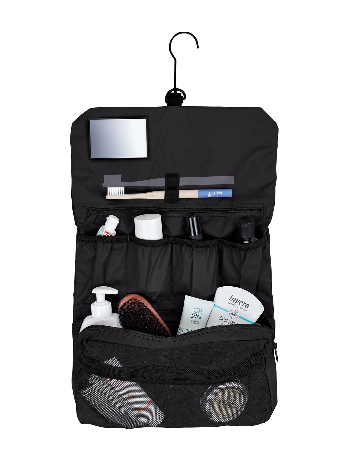 Vaude WegaWrap trousse de toilette noire à suspendre