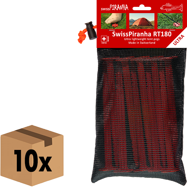 SwissPiranha RedTrout RT180 sardine tente lot 10 plastique