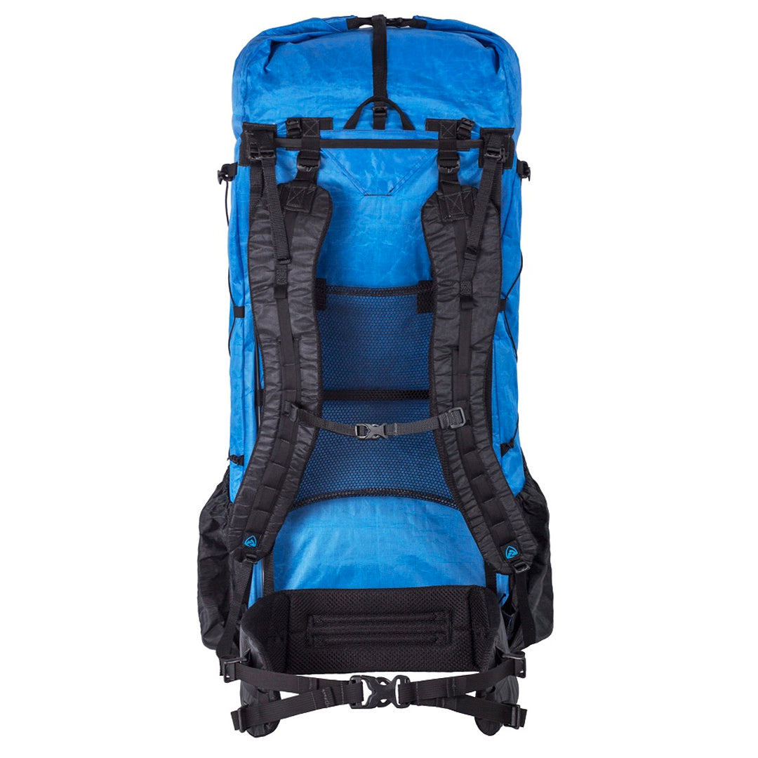 Zpacks Arc Zip 57L sac à dos Azure Blue torse M ceinture M