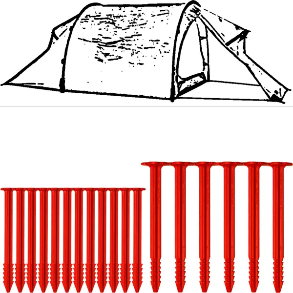 SwissPiranha Ultralight Peg Set Hilleberg Nammatj sardines 18 pcs 161g