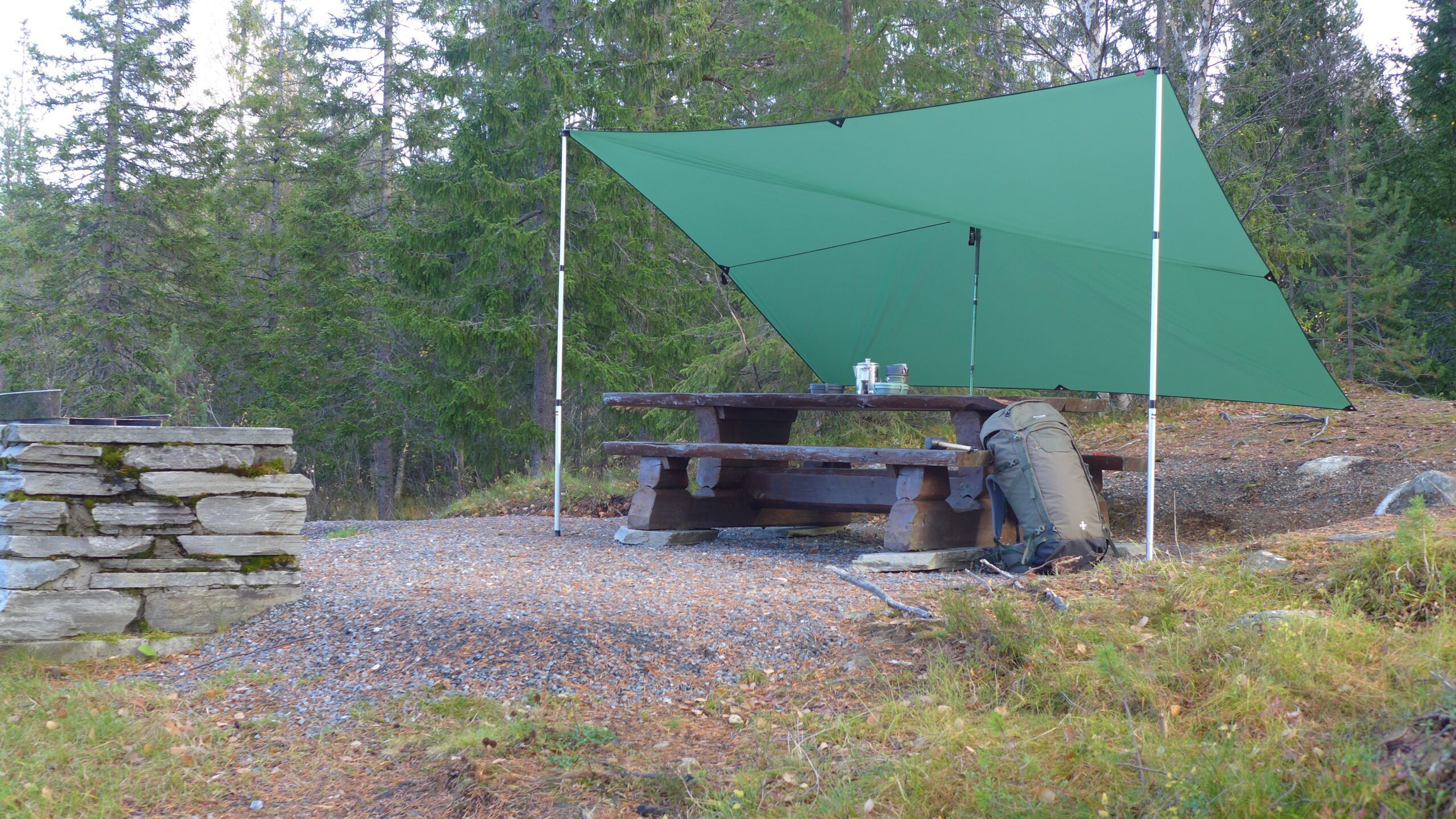 SwissPiranha MantaRay 10 tarp ultraléger vert 0,6 kg 5000 mm