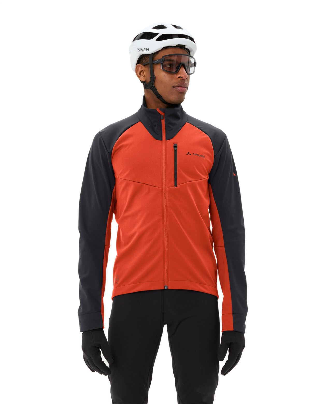 Vaude Posta Softshell VII veste vélo homme rouge fluo