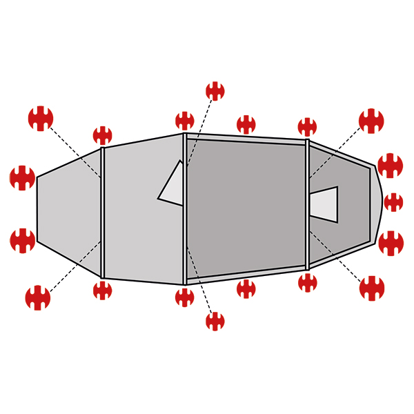 SwissPiranha Ultralight Peg Set sardines Lofoten Pro Camp 4
