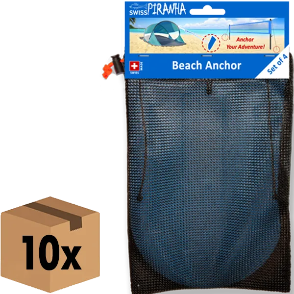SwissPiranha Ancre sable et neige plastique 4 pcs ultralight