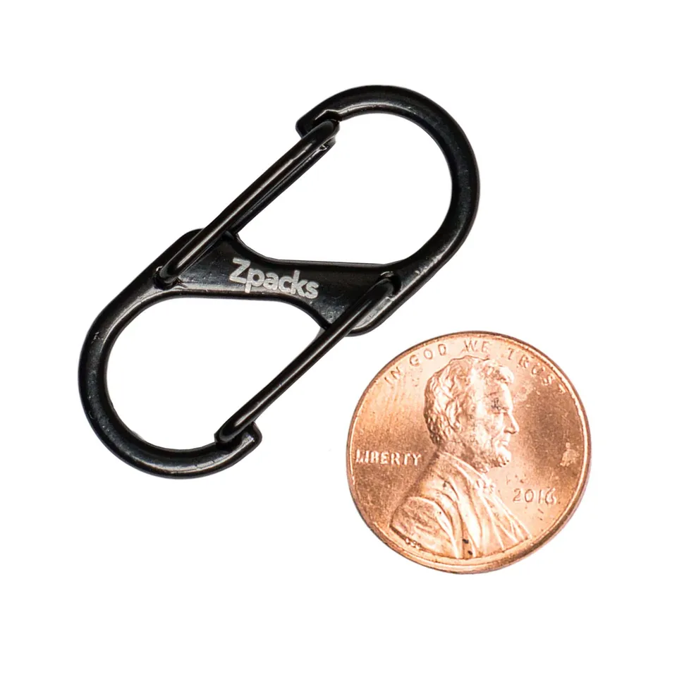 Zpacks Mini-S Mousqueton alu 2 g Lot 4x Noir