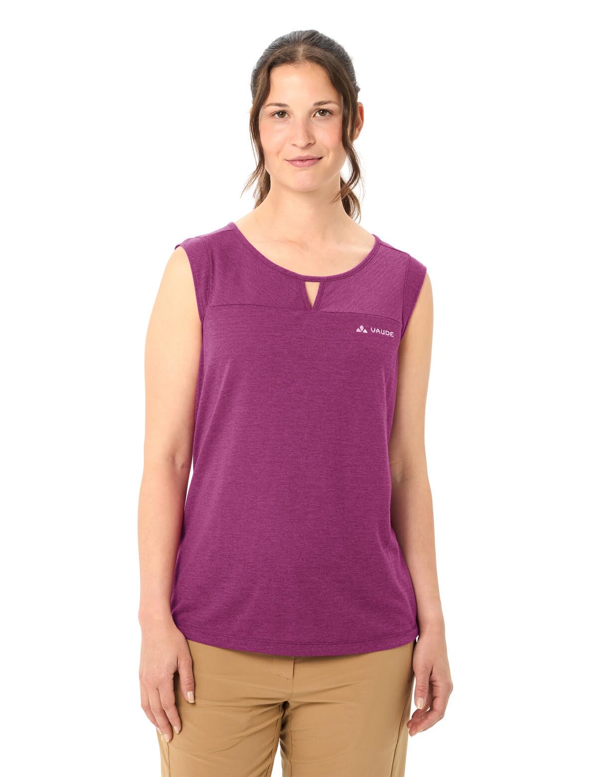 Vaude Skomer top randonnée femme 40 deep pond lyocell