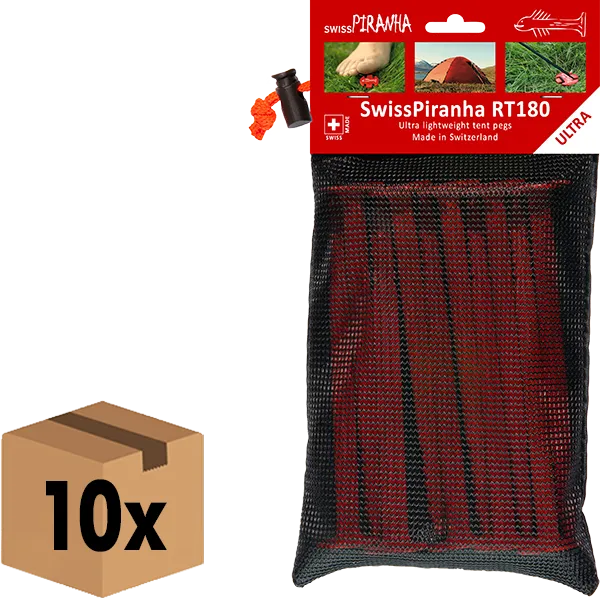 SwissPiranha RedTrout RT180 sardine tente lot 10 plastique