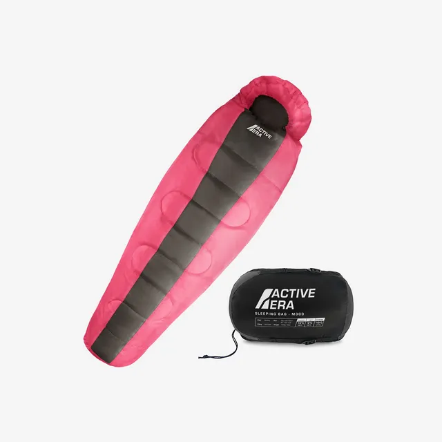 Active Era Sleeping Bags Sac de Couchage Momie Rose 300 GSM
