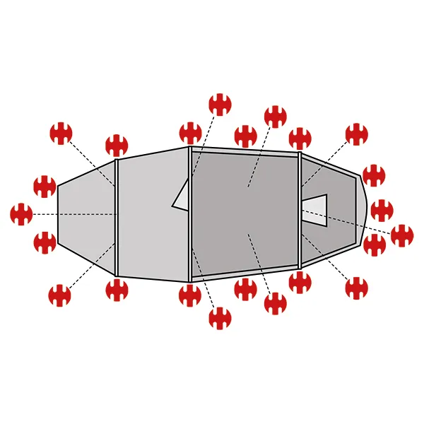 SwissPiranha Ultralight Peg Sets Helsport Lofoten sardines 23 pcs 347g
